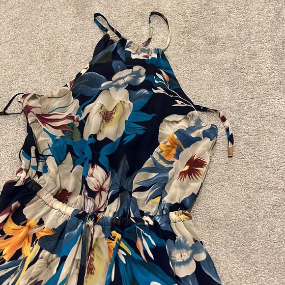 NWT Lulus Gazebo Spirit Navy Blue Floral Print Maxi Dress - Picture 6 of 8